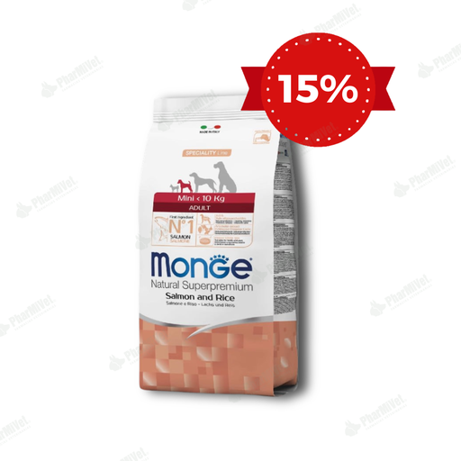 [82040303166] LIQUIDACION: MONGE CANINE ADULTO SALMON Y ARROZ 2.5 KG
