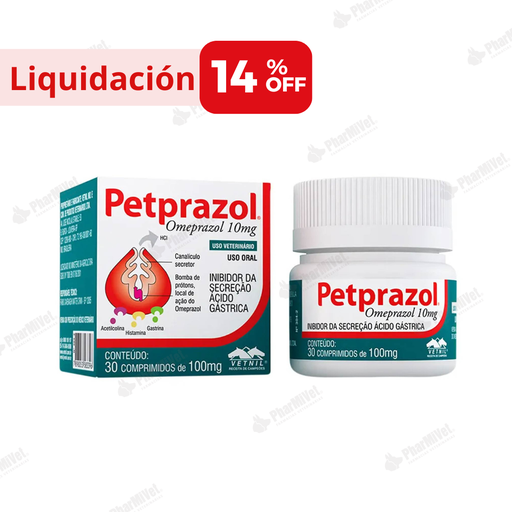 [82020516028] LIQUIDACIÓN: PETPRAZOL 10 MG X UND