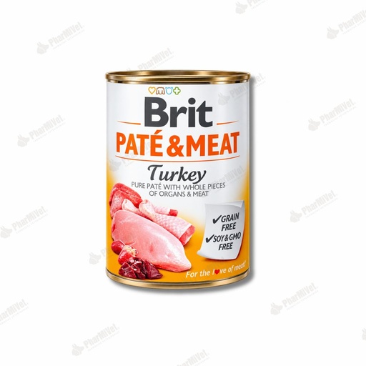 [81040205074] BRIT PATE &amp; MEAT TURKEY X 400 GR