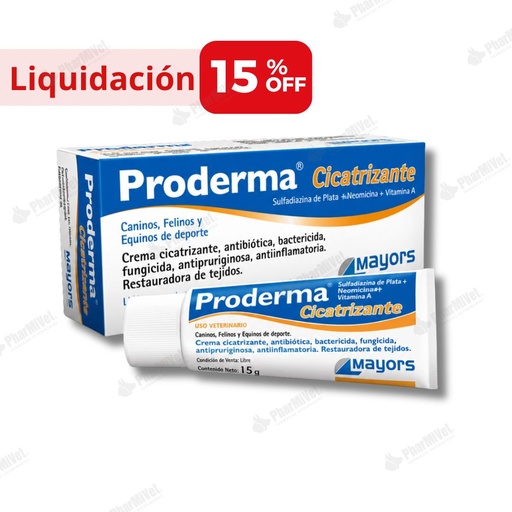 [82010202036] LIQUIDACIÓN: PRODERMA CICATRIZANTE X 15 GR