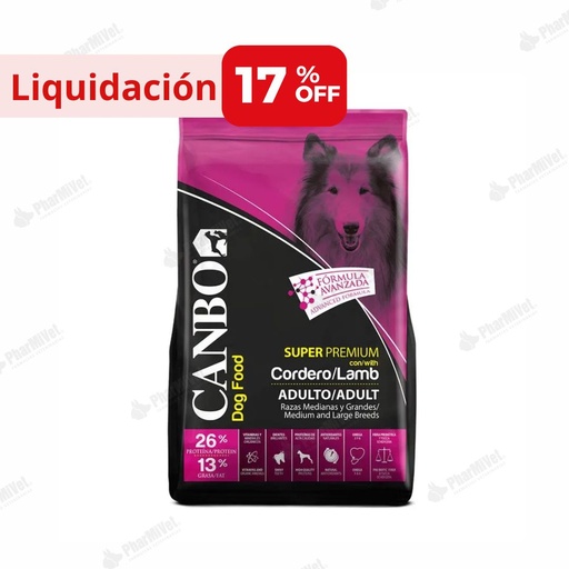[82040402003] LIQUIDACIÓN: CANBO S.P. ADULTO RAZA MED.GRANDE X 3 KG)