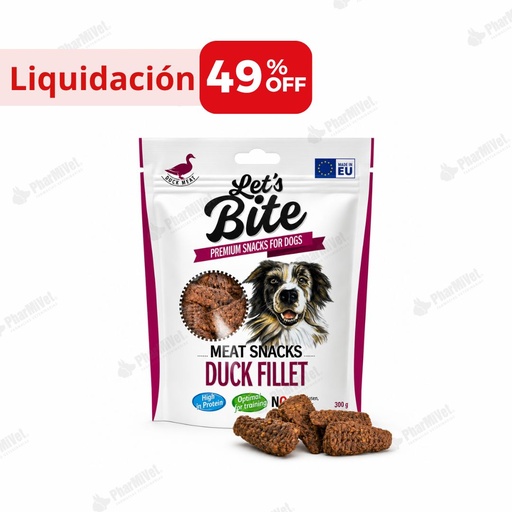 [82040303175] LIQUIDACIÓN: BRIT LETS BITE MEAT SNACK DUCK FILLET 80 GR