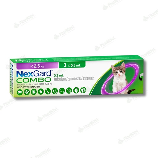 [81010101410] NEX GARD COMBO CAT S X 0.3 ML (HASTA 2.5 KG)