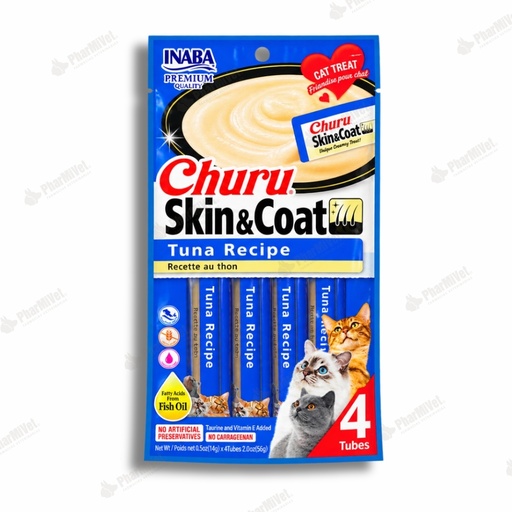 [81040404135] CHURU SKIN &amp; COAT ATUN X 4 UND