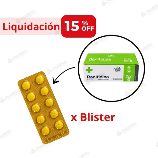 [82020516029] LIQUIDACIÓN: RANITIDINA JHON MARTIN X 10 COMPRIMIDOS